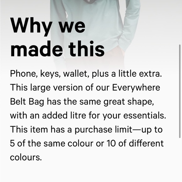 NWT Lululemon Everywhere Belt Bag 2L Camo Print Black and Charcoal Grey - Picture 6 of 8